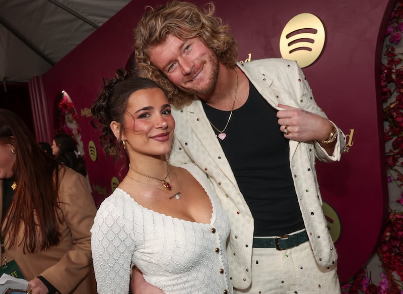 Ari Kytsya and Yung Gravy at Nominees Night, an official Golden Week event, hosted by The Hollywood Reporter and Spotify at The Lot at Formosa on January 8, 2026, in West Hollywood, California.