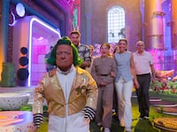 Rusty Goffe, Hunter, Sasha, Gabrielle, and Jefferey in 'Wonka's The Golden Ticket'