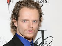Actor Nick Pasqual arrives at 2011 L.A. Fashion Week.