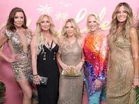 Countess Luann de Lesseps, Sonja Morgan, Ramona Singer, Dorinda Medley and Kelly Killoren Bensimon attend E!'s "The Golden Life" New York premiere at Miru on October 14, 2026 in New York City.