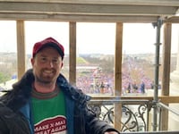 Photograph of Patrick Alonzo Stedman at the US Capitol on January 6, 2021.
