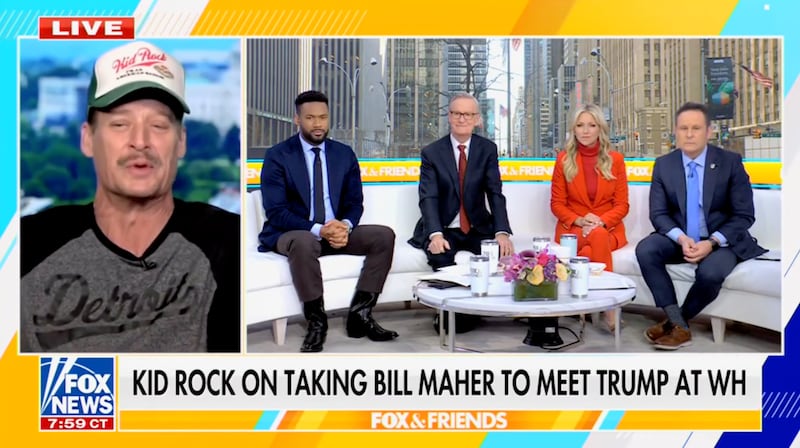 Kid Rock gave Fox and Friends the low down after the meeting.