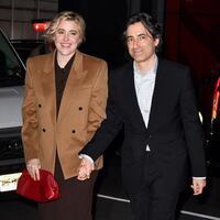Greta Gerwig and Noah Baumbach at the Met.