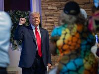 A photo of Donald Trump at 180 Church