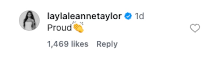 "Mormon Wives" star Layla Taylor voiced her support for Miranda Hope.