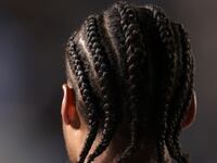 The braided hair of Jens Cajuste of SSC Napoli during the Serie A TIM match between Atalanta BC and SSC Napoli