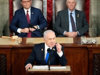 Benjamin Netanyahu speaks to Congress
