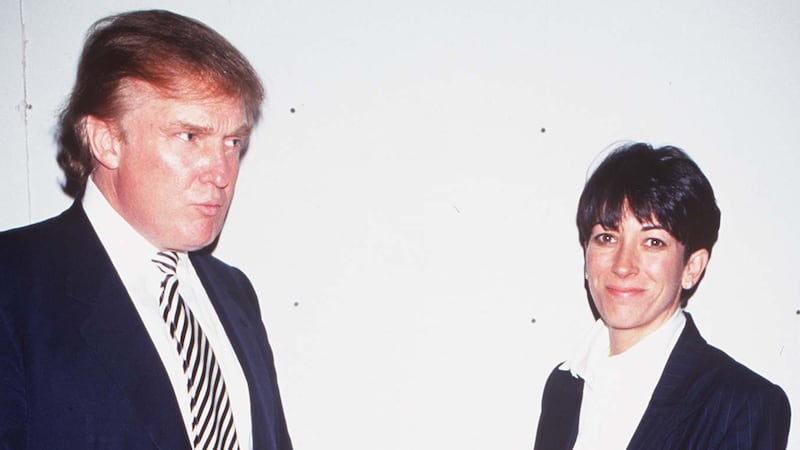 Donald Trump and Ghislaine Maxwell