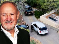 Gene Hackman, police activity at residence composite