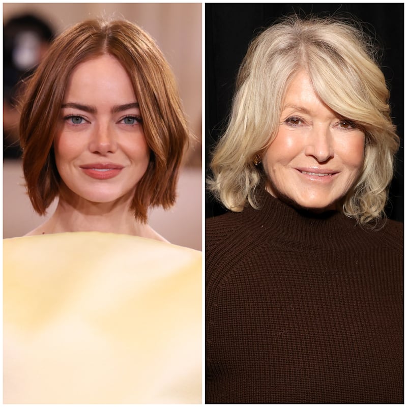 Emma Stone and Martha Stewart.