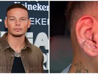 Kane Brown on red carpet and injury