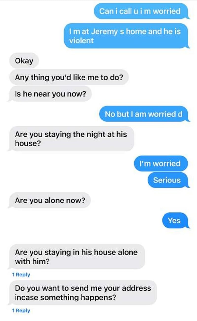 Text messages Yi Zhou