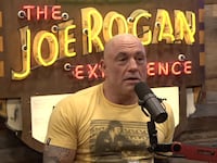 Joe Rogan appears on a streamed episode his Joe Rogan Podcast.