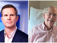 Andy Beshear and Mitch McConnell.
