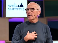 Frank McCourt, Founder & Executive Chairman, Project Liberty & McCourt Global, on Q&A Stage during day one of Web Summit 2023 at the Altice Arena in Lisbon, Portugal.