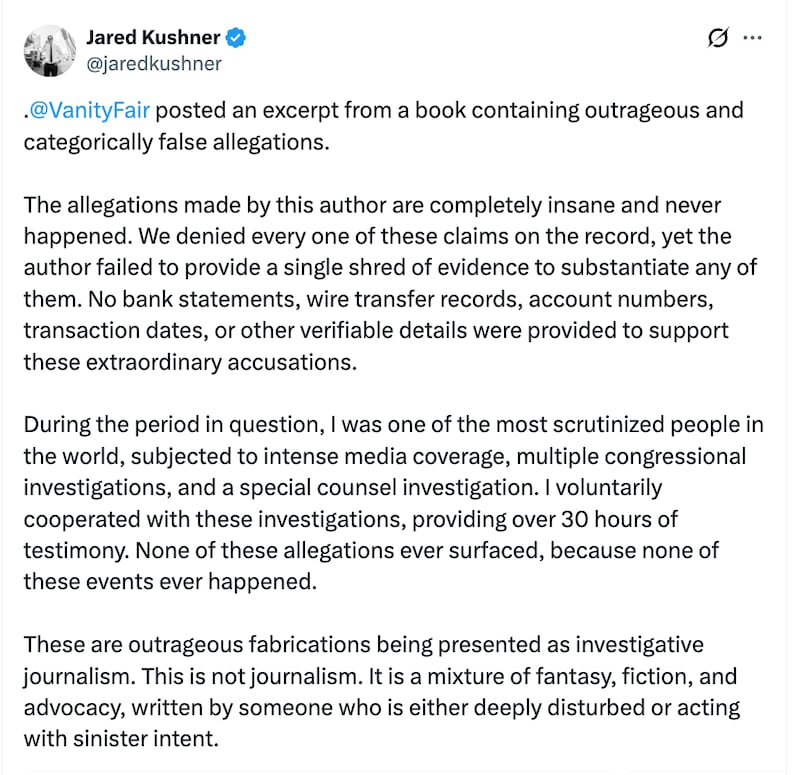Jared Kushner/X
