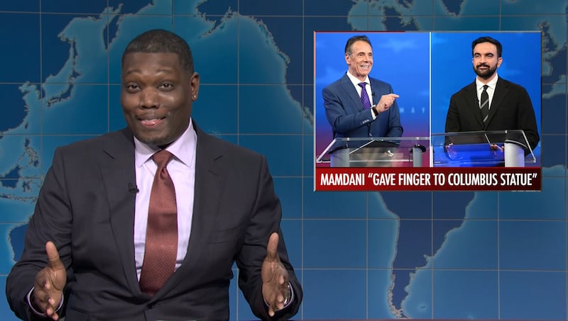 Saturday Night Live, Michael Che talking about the NYC mayoral debate.