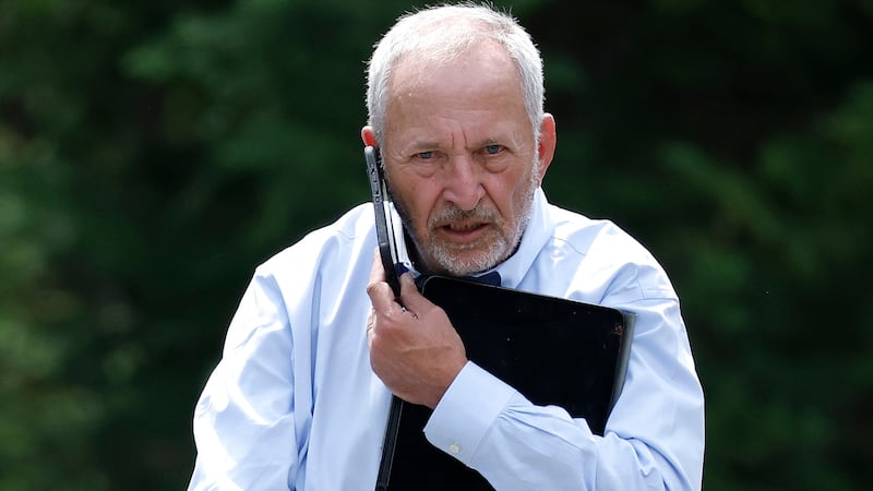 Former Treasury Secretary Larry Summers attends the Allen & Company Sun Valley Conference on July 9, 2025 in Sun Valley, Idaho.