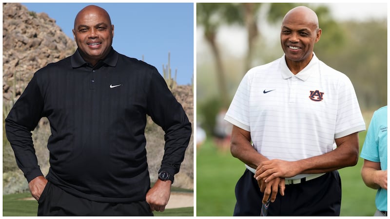 Charles Barkley in 2021 and in 2026.