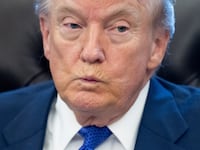 President Donald Trump speaks to the press about a critical minerals stockpile with $12 billion in initial funding, as Washington seeks to lower reliance on China for rare earths and other resources, in the Oval Office of the White House in Washington, DC, on February 2, 2026.