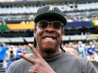 EAST RUTHERFORD, NEW JERSEY - JULY 05: Jay-Z attends the FIFA World Cup 2026 Round of 16 match between Brazil and Norway at New York New Jersey Stadium on July 05, 2026 in East Rutherford, New Jersey. (Photo by Steph Chambers - FIFA/FIFA via Getty Images)