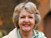 Dame Penelope Keith arrives at West Newton Village Hall to give a speech to members of the Sandringham branch of the Women's Institute, including Queen Elizabeth II on January 22, 2015 near King's Lynn, England.