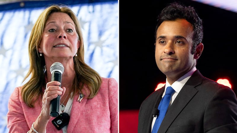 Amy Acton and Vivek Ramaswamy.