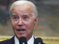 Joe Biden delivers a speech at the White House following the Supreme Court's ruling on his student debt relief plan