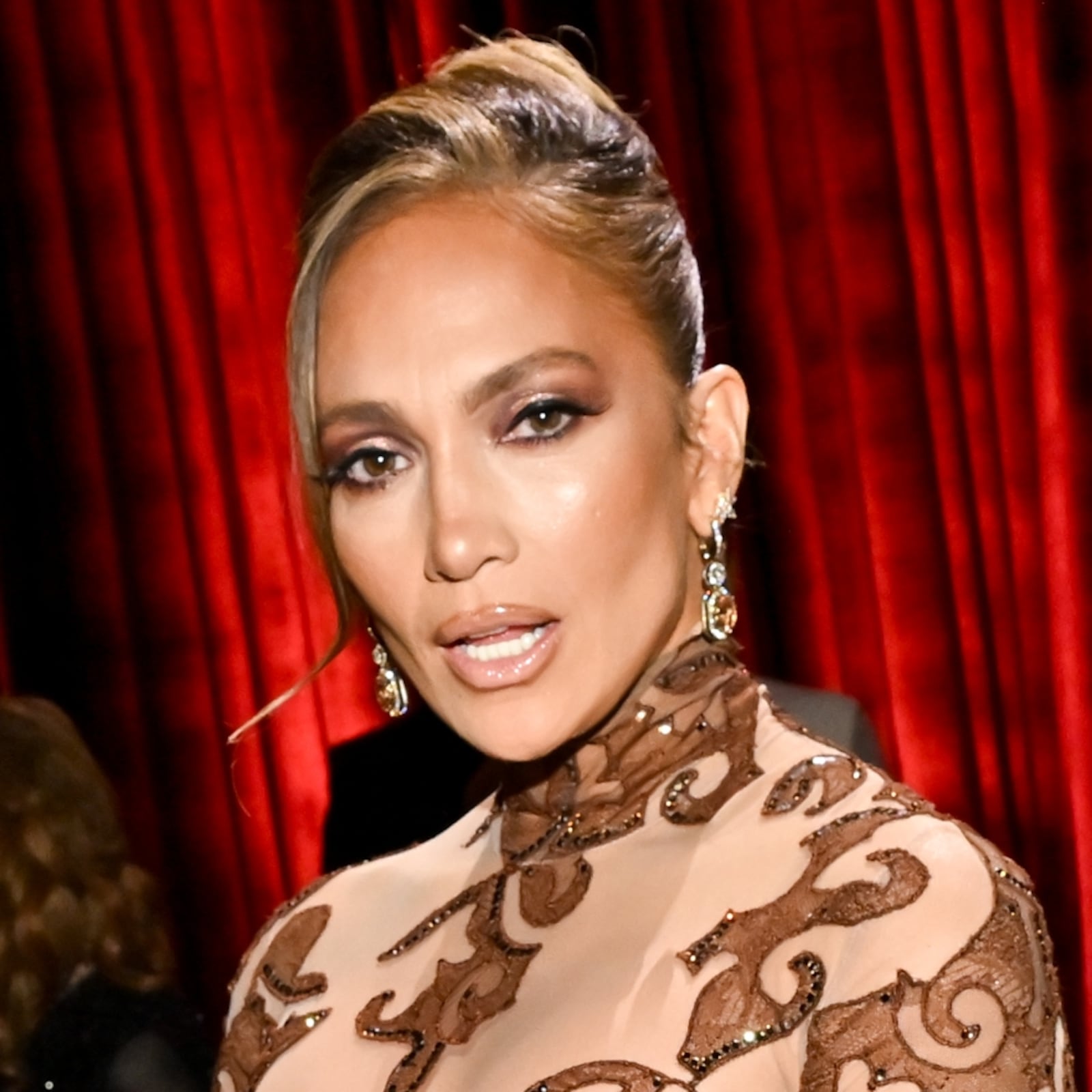 Zoe Kravitz and Jennifer Lopez at the 83rd Annual Golden Globes held at The Beverly Hilton on January 11, 2026 in Beverly Hills, California.