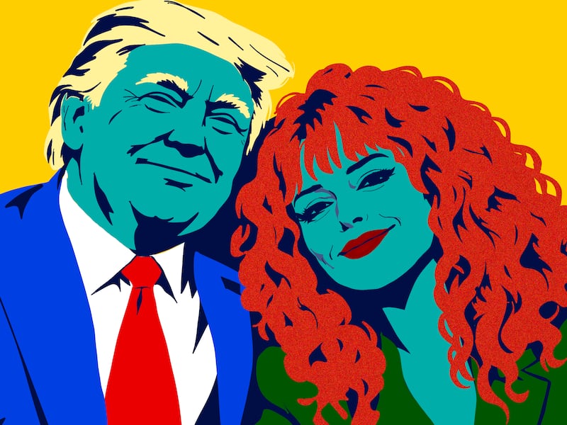 Donald Trump, Natasha Lyonne illustration