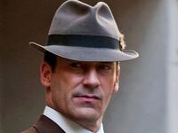 Jon Hamm is seen on the set of "Mad Men"