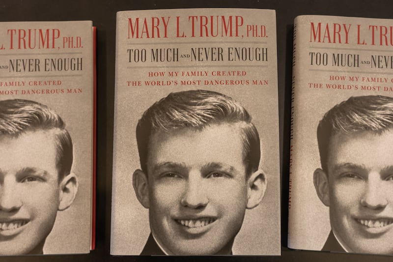Mary Trump's book about Donald Trump.