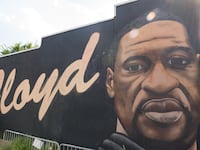 A mural of George Floyd in Atlanta, Georgia