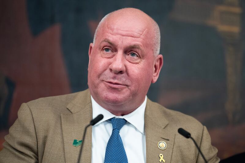 Rep. Dave Taylor, R-Ohio, speaks during a news conference in the U.S. Capitol on September 3, 2025.