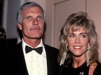 NEW YORK, NY - CIRCA 1990: Ted Turner and Jane Fonda circa 1990 in New York City. (Photo by Robin Platzer/IMAGES/Getty Images)
