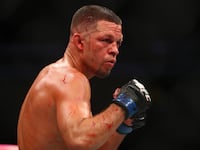 Nate Diaz during UFC 263 at Gila River Arena in Glendale, Arizona.