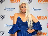 LOS ANGELES, CALIFORNIA - MAY 15: Jiggly Caliente attends 'RuPaul's DragCon' at Los Angeles Convention Center on May 15, 2022 in Los Angeles, California. (Photo by Santiago Felipe/FilmMagic)