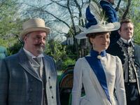 Nathan Lane and Carrie Coon in The Gilded Age.