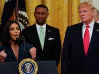 Kim Kardashian is invited to speak by U.S. President Donald Trump during an event celebrating the second chance hiring re-entry program for former inmates