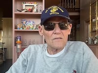 James Carville speaks during his podcast.