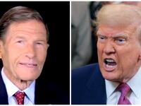 Richard Blumenthal confronted with Trump’s post.
