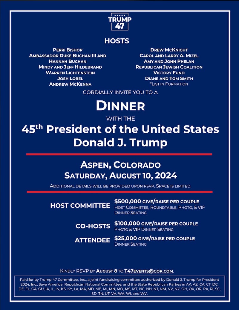 Trump 47 invitation