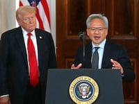 Donald Trump and Jensen Huang