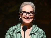 Meryl Streep at the Golden Gala: A Celebration of Excellence at The Beverly Hilton on January 3, 2025 in Beverly Hills, California.