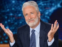NEW YORK - APRIL 27: Jon Stewart on the Comedy Central series The Daily Show. (Photo by Matt Wilson/Comedy Central via Getty Images)