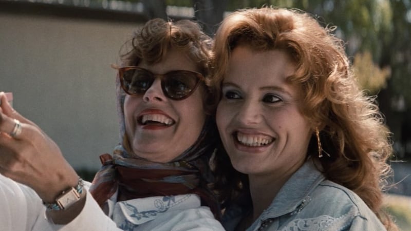 Geena Davis and Susan Sarandon in "Thelma & Louise" in 1991.