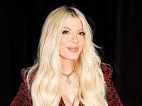 Tori Spelling at iHeartRadio Jingle Ball held at the Kia Forum on December 1, 2023 in Los Angeles, California.