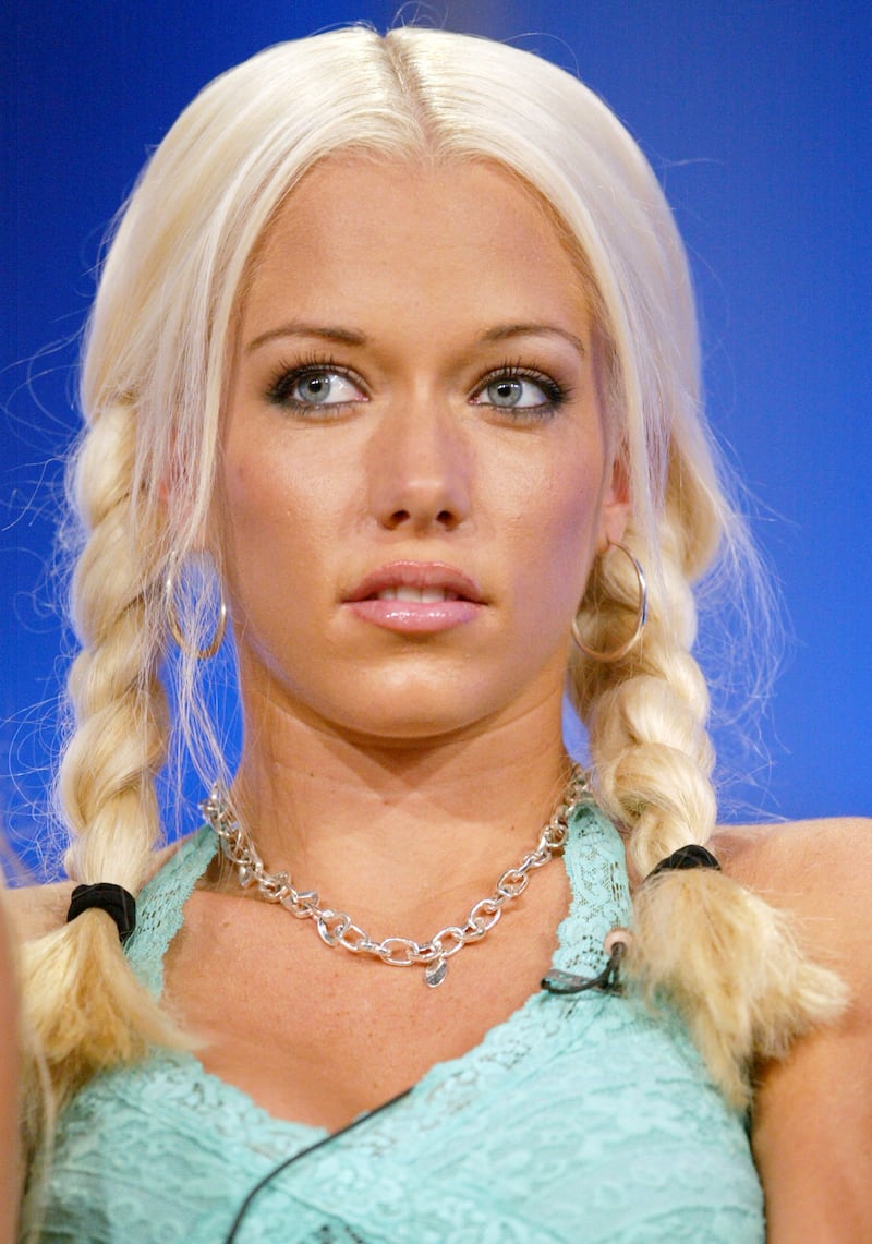 Kendra Wilkinson in 2005 at a panel discussion for "The Girls Next Door" in Beverly Hills in 2005.