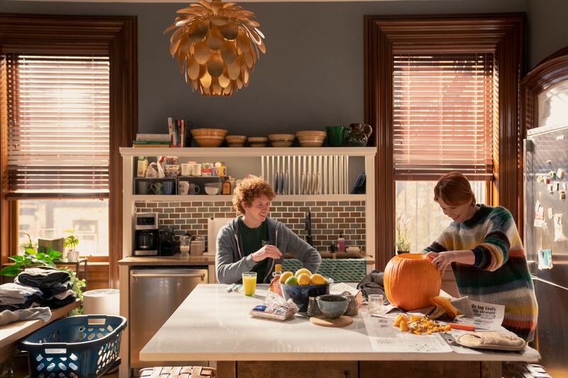 A still featuring Cynthia Nixon as Miranda in And Just Like That.