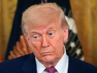 Donald Trump did not attend a funeral service for the murdered Minnesota lawmaker and her husband.
